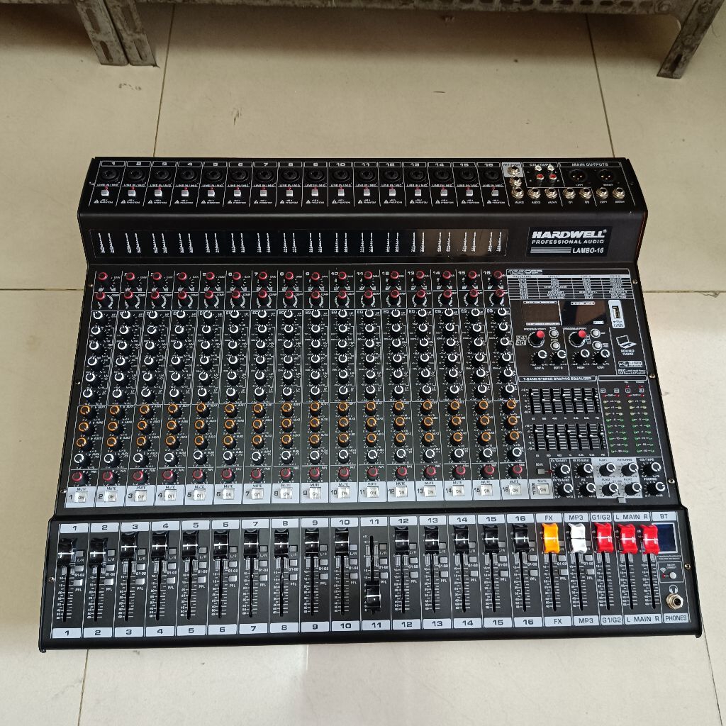 Mixer Hardwell Lambo 16 Original Mixer Audio 16 channel Hardwell Lambo 16 Mixer 16 channel Hardwell 
