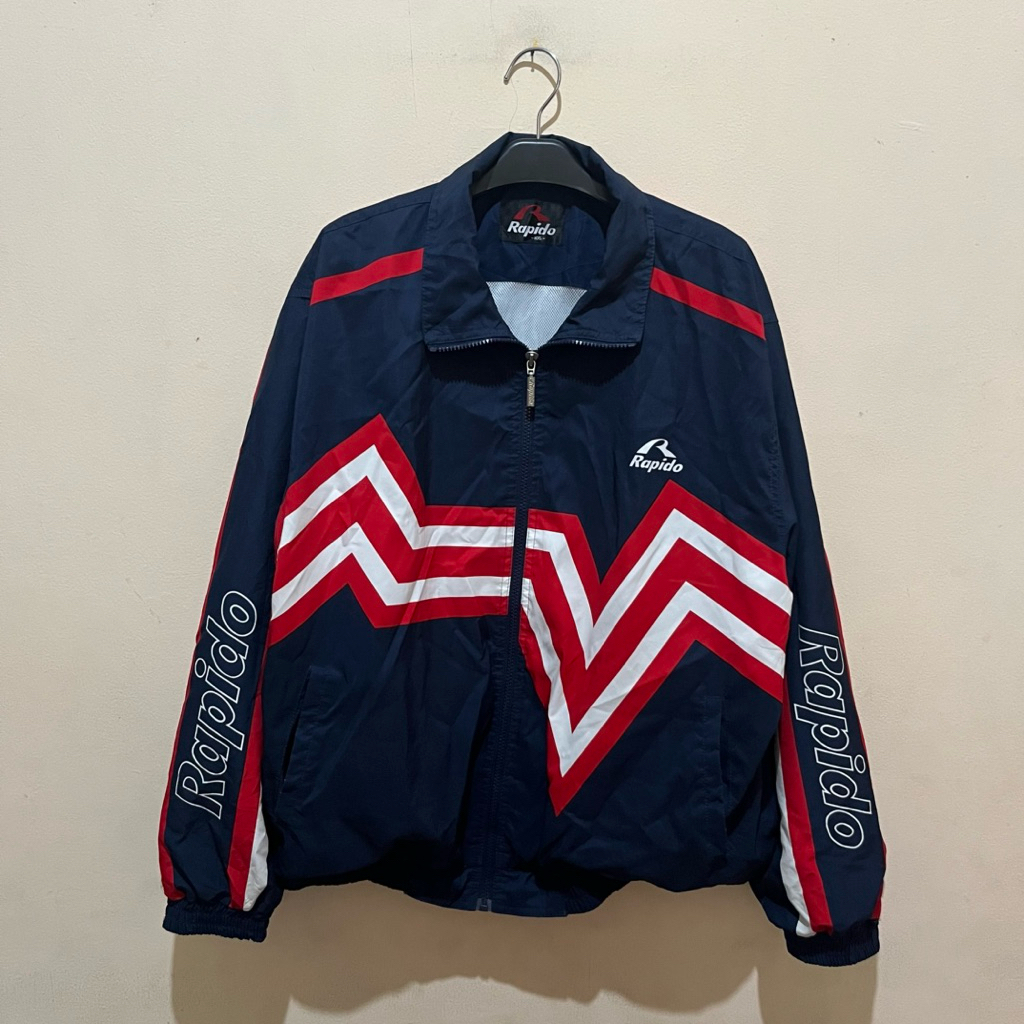 rapido windbreaker vintage colorblock jacket