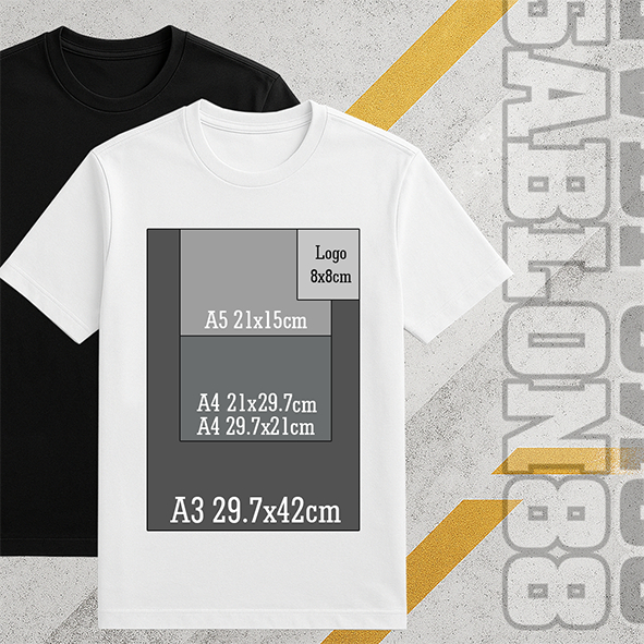 BIAYA TAMBAHAN CETAK DTG KAOS PUTIH DAN KAOS WARNA