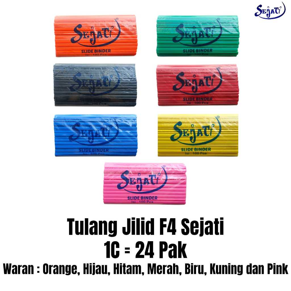 Tulang Jilid / Slide Binder / Tulang Kliping SEJATI isi 100pc