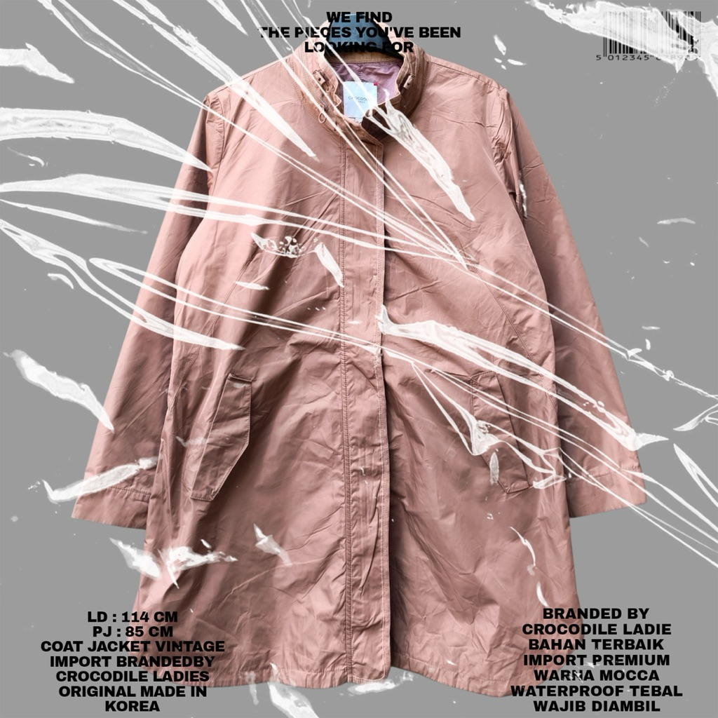 CROCODILE LADIES ORIGINAL/JACKET CROCODILE PARKA MOCCA BROWN KOREAN LOOK/JACKET KOREAN STYLE/JAKET P