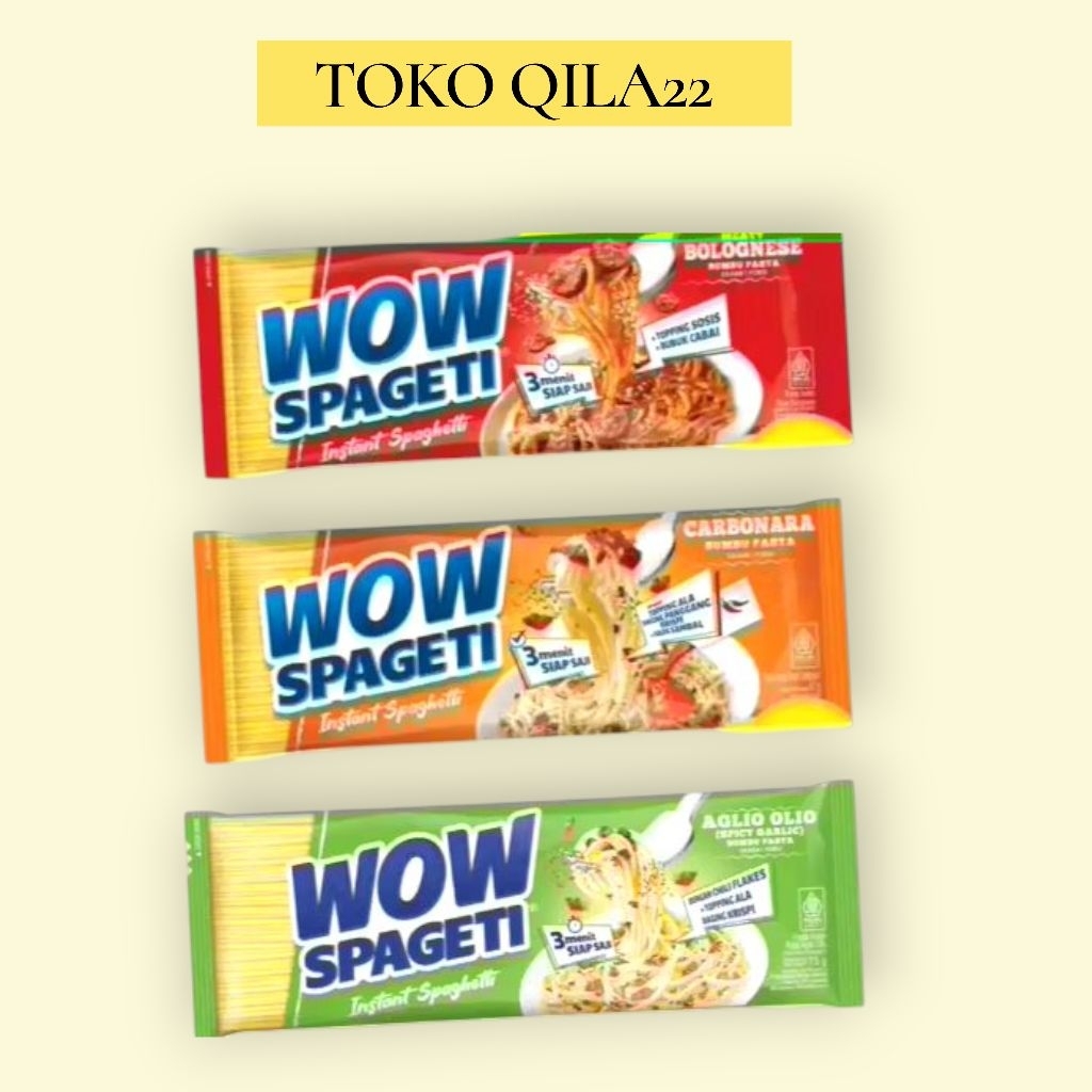 [PAKET MIX] wow spageti/instan spagheti/instan wow spageti