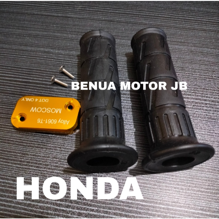 BENUA MOTOR PAKET GRIP KAZE + TUTUP MINYAK REM BEAT-SCOOPY F1-VARIO 110-VARIO 125-VARIO 150 OLD-SPAC