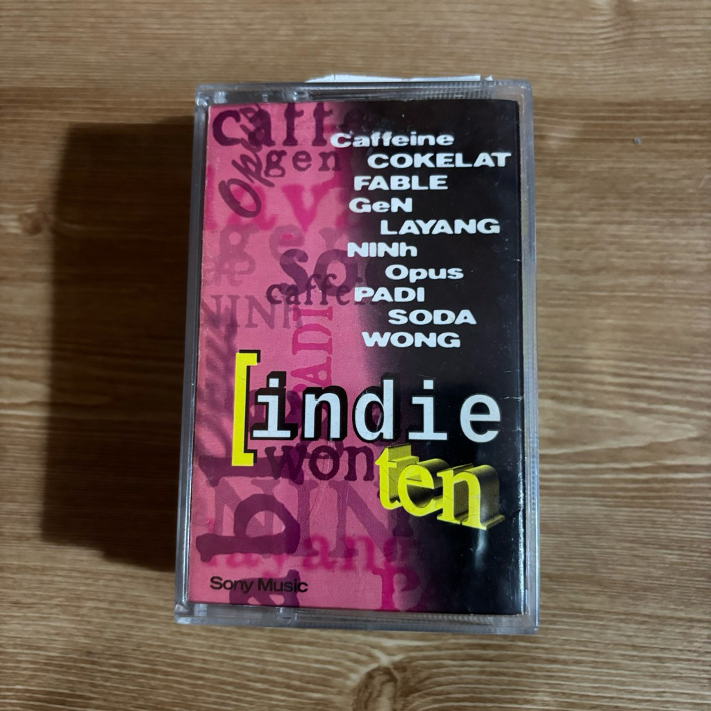 ORIGINAL KASET PITA INDIE TEN 10 CAFFEINE COKELAT PADI WONG FABLE
