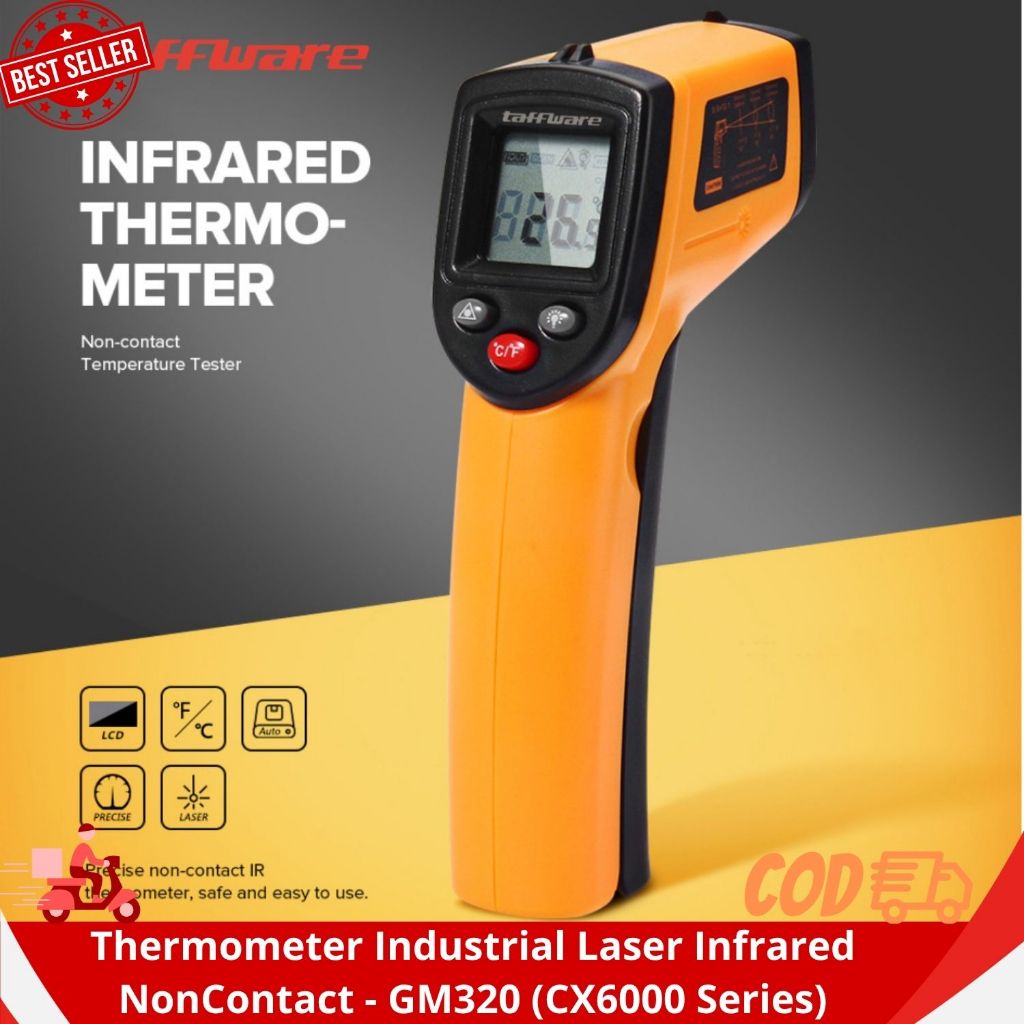 Thermometer Industrial Laser Infrared NonContact - GM320 (CX6000 Series)
