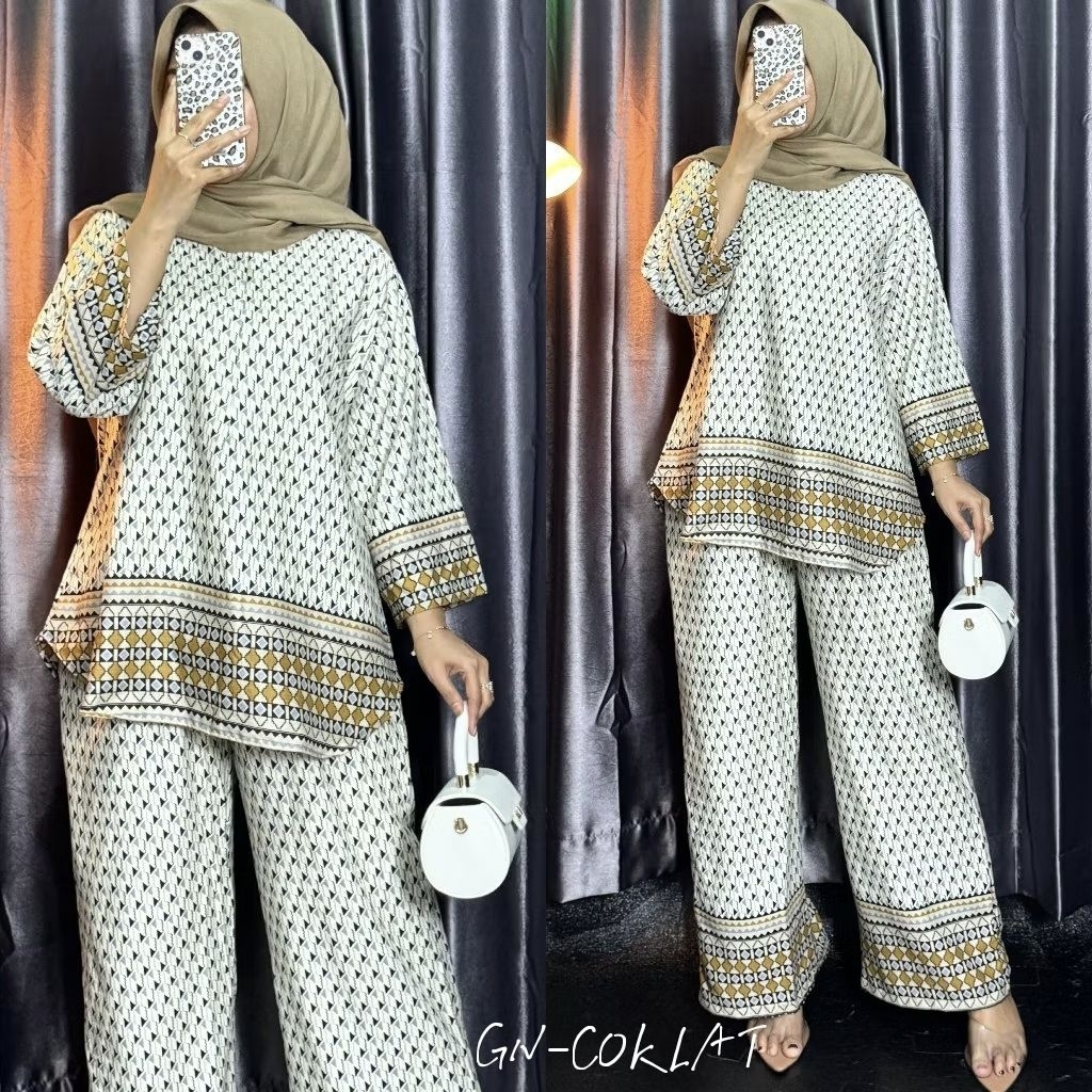 ONE SET WANITA KEKINIAN SETELAN WANITA KEKINIAN ONE SET WANITA JUMBO