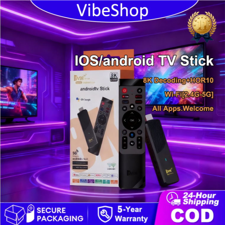 TV Stick Bluetooth 8K Android Smart TV UHD Android TV Stick Dolby DTS Sound Ram 258G+16G Android TV 
