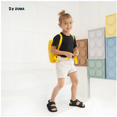 Zuma Velcro Bricks Sandal Tali Belakang / Sendal Tali / Sendal Bayi dan Anak