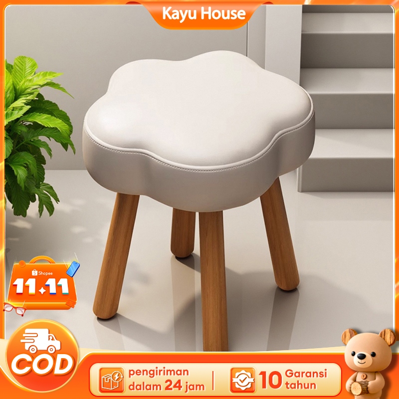 Sofa Stool Stool Minimalis Stool Bulat Kursi Stool  Stool Bulat Kursi Stool Ringan Stool Kayu