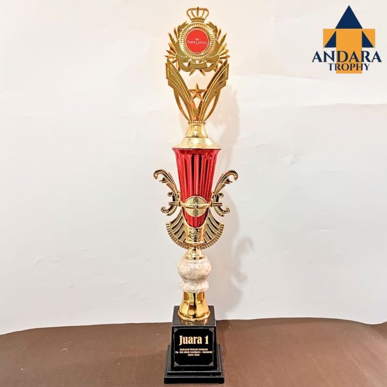 PIALA SATUAN CK IMPORT BESAR KOMBINASI MARMER GUCI 5 CM | PIALA MURAH PIALA TINGGI | PIALA LOMBA MTQ