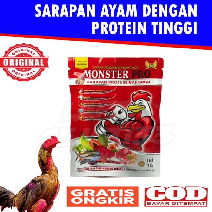 Monster Pro Jamu Ayam Bangkok Aduan Paling Ampuh extra fooding ayam