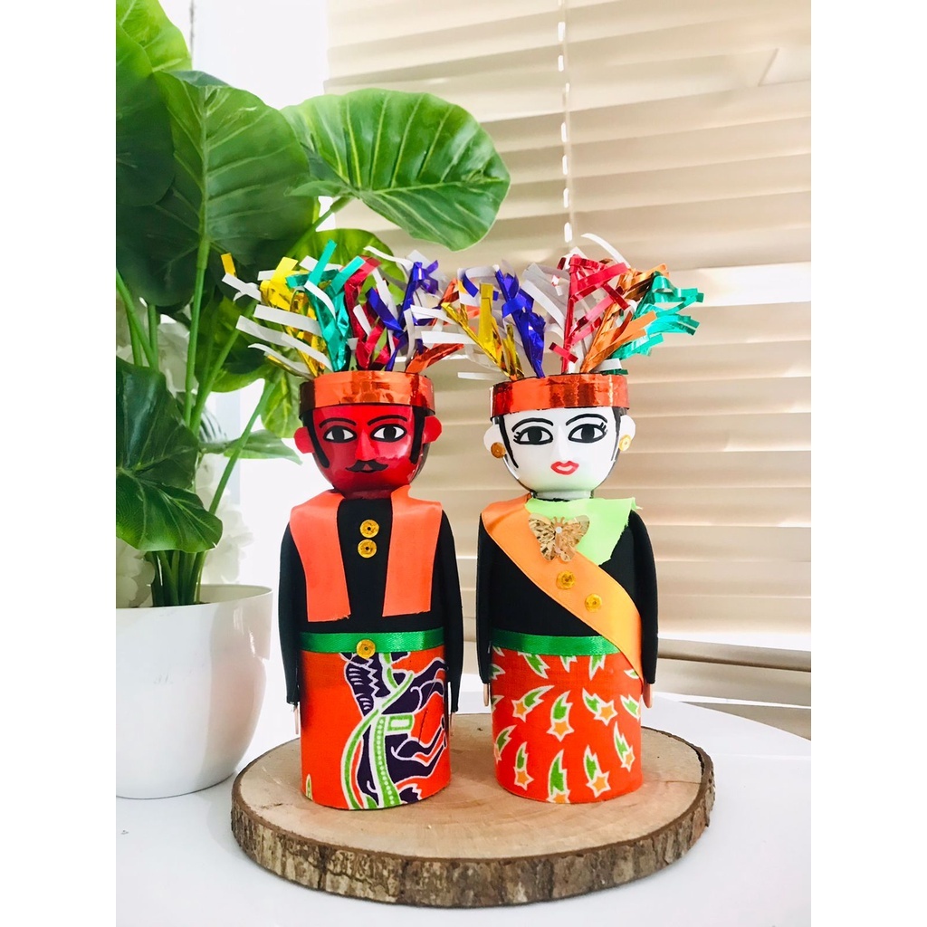 Boneka Ondel-Ondel Mini Mainan Anak [SEPASANG]