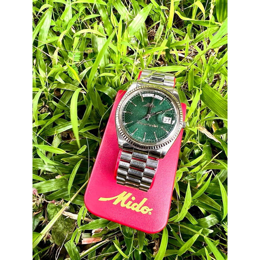Mido Commander President 8299 Green Dial full original