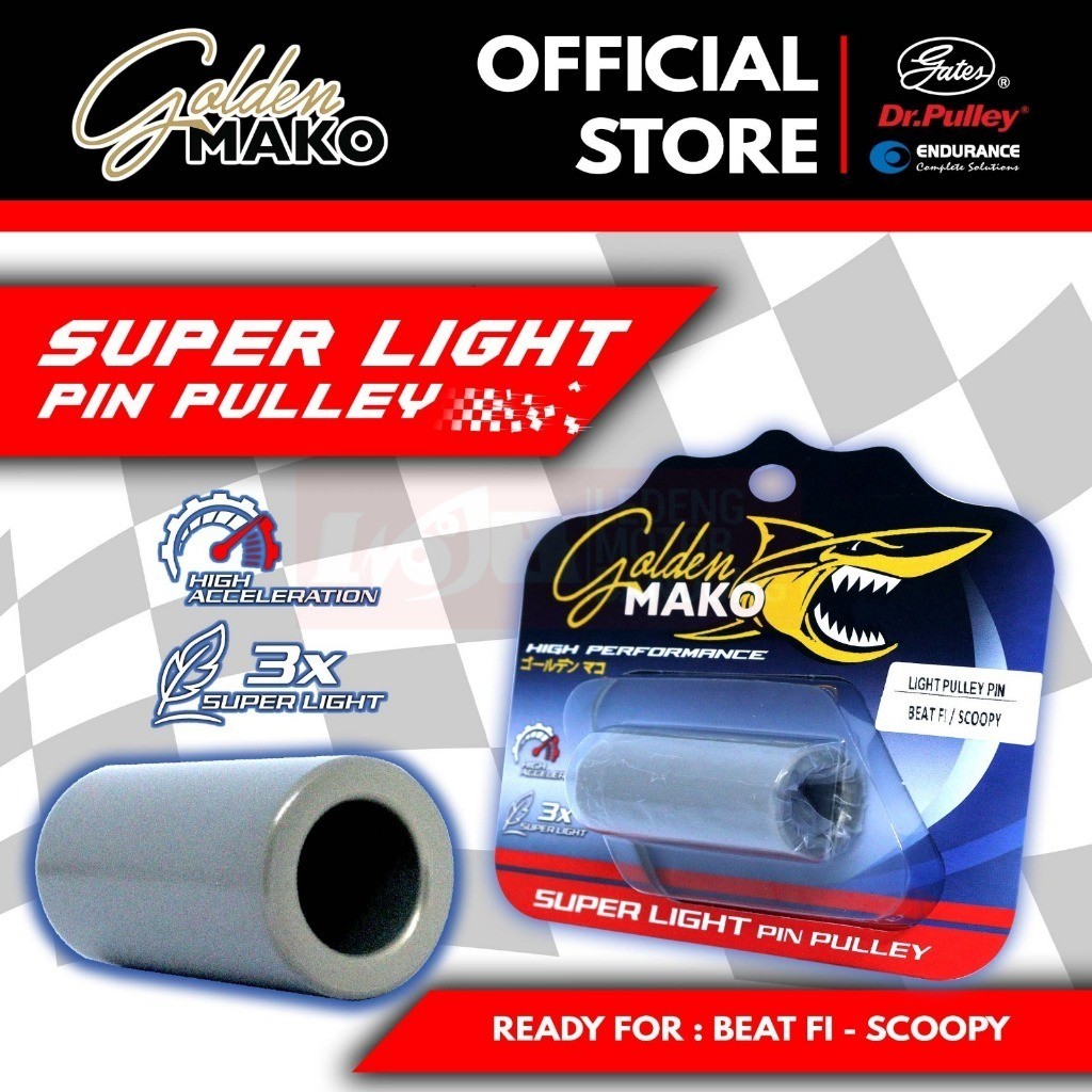 Golden Mako Superlight Pin Pulley Beat Genio Scoopy Vario 125 PCX 150 Aerox Bos Rumah Roller