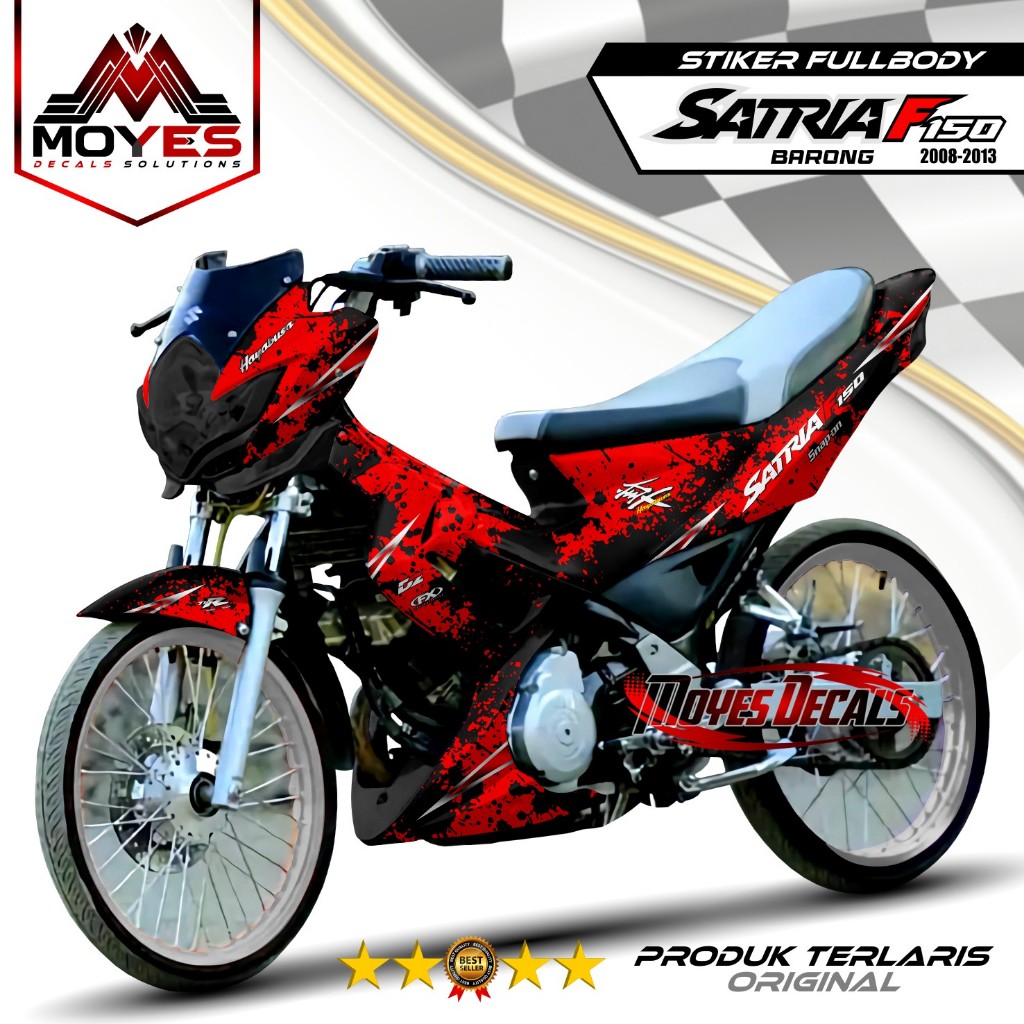 Decal Satria Fu Barong 2012 Full Body Stiker Satria Fu Barong 2012 Full Body Striping Satria Fu Baro