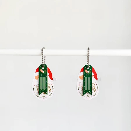 30 Pcs Tag Ucapa Natal Merry Christmas Hang Tang Natal Bentuk Santa Hang Tag Unik Lucu