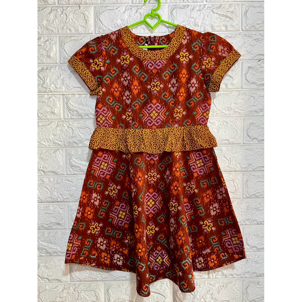 Original Dress Anak Batik Keris Preloved