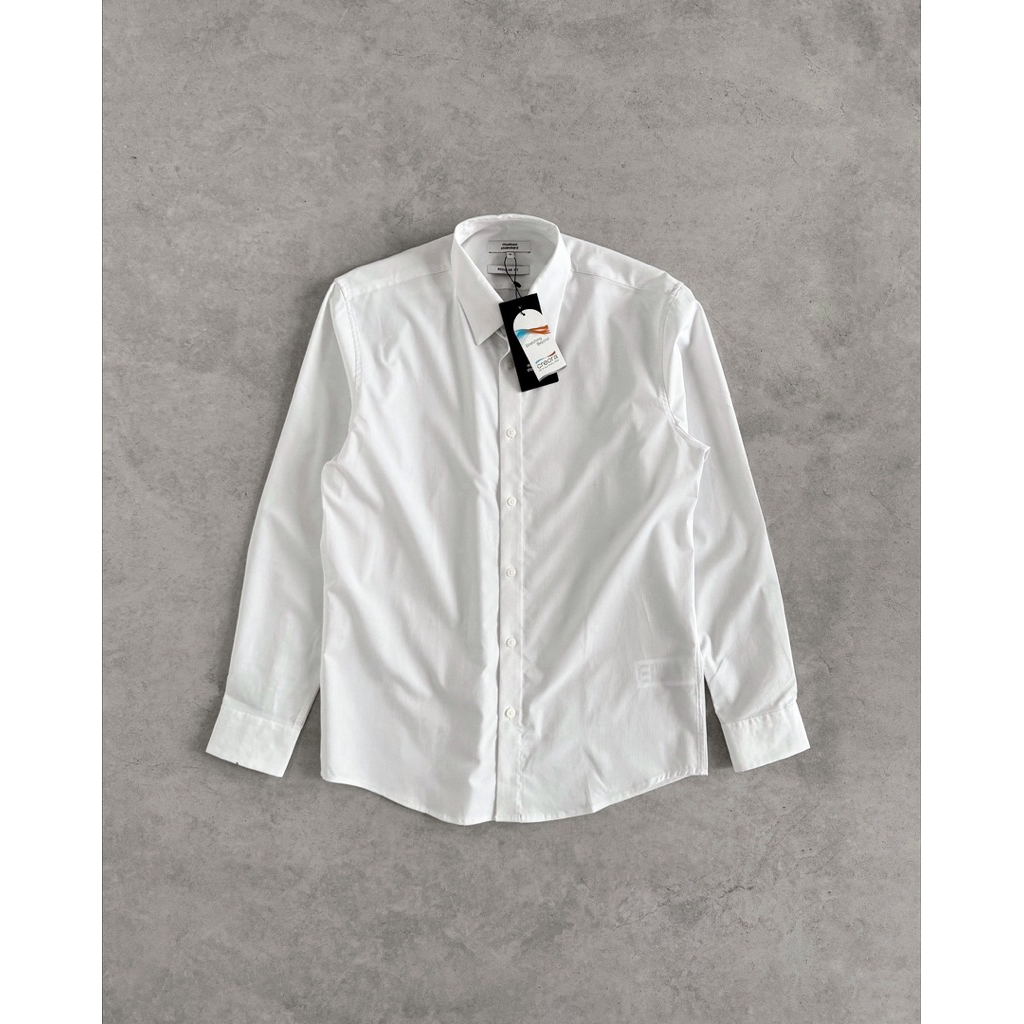 Musinsa Stand Wide-Spread Collar Dress Shirt