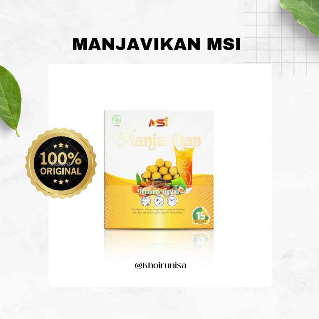 1 PAKET 15 PCS MANJAVIKAN MSI 100 % ORIGINAL