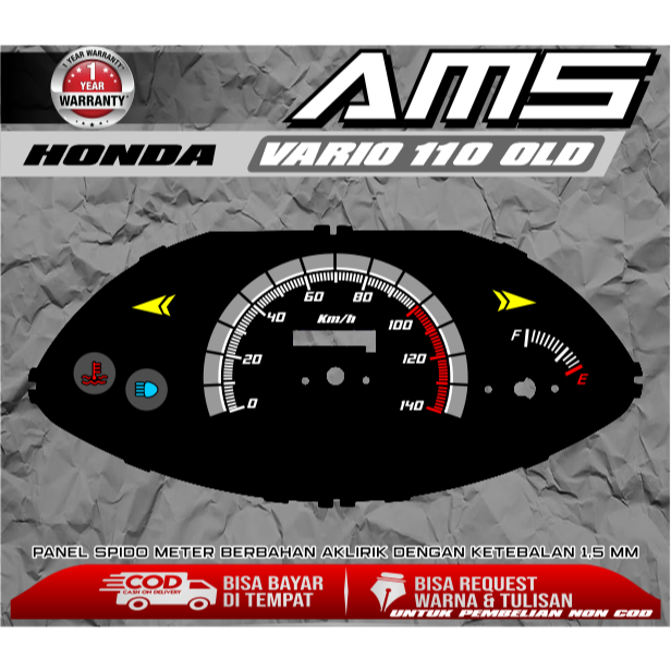 PAPAN SPEEDOMETER CUSTOM VARIO 110 OLD