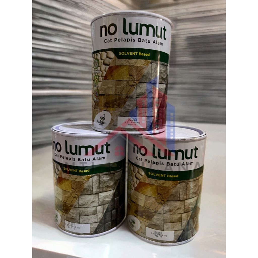 No Lumut Avian – Cat Pelapis Batu Alam Anti Lumut & Anti Jamur 1Liter
