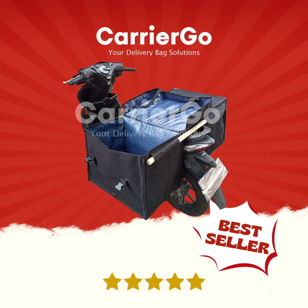 CARRIER - Tas Rengkek Tas Motor Tas Pos Tas Samping Motor Tas Obrok Saddle Bag Kanvas Terpal Kuat 10