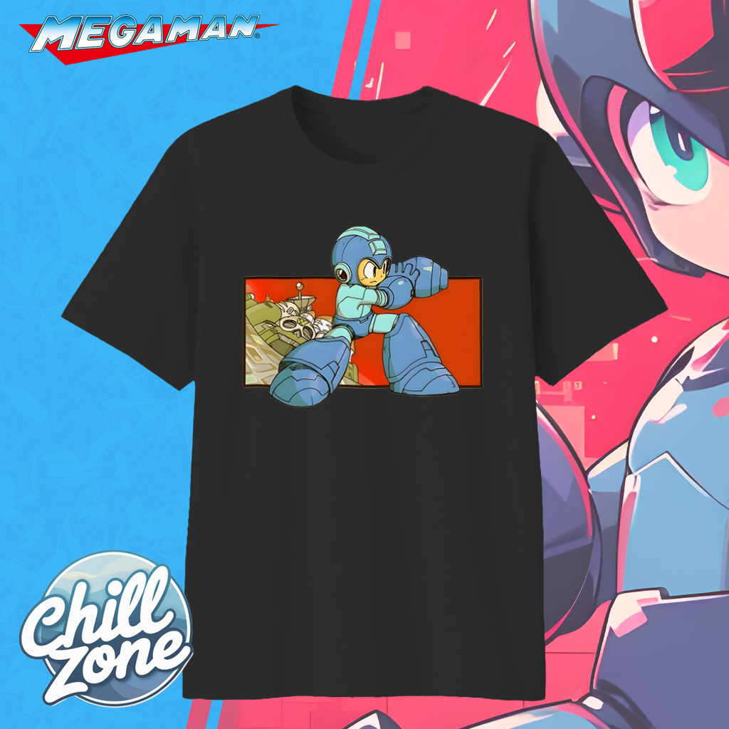 [ChillZone] Kaos Megaman | Premium 100% Cotton Combed - T-Shirt Anak Dewasa Anime Game Rockman
