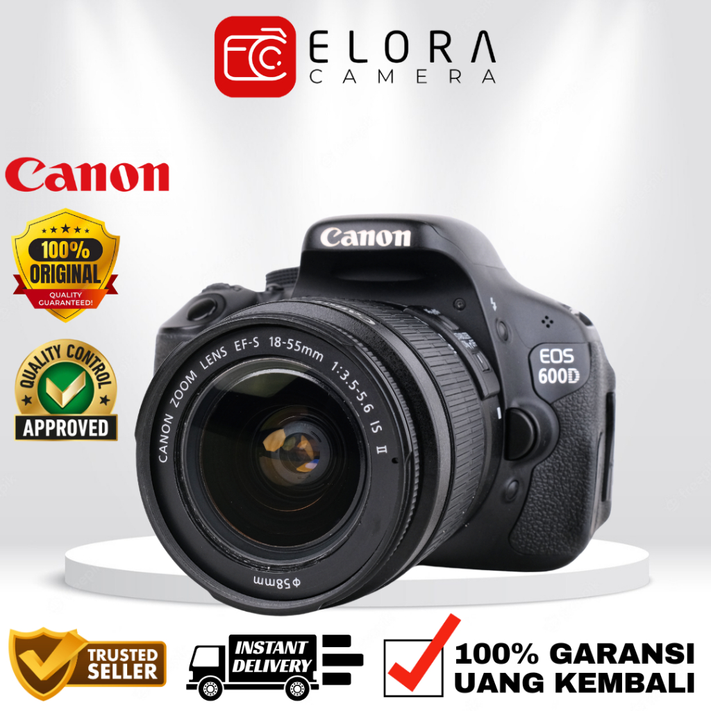 Canon EOS 600D Kit 18-55mm / Kamera DSLR Canon EOS 600 D Body Only / CANON 600D 600 D Kit BO