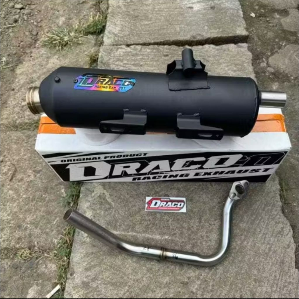 Knalpot SHIJIRO DRACO PROJECT Model SHIJIRO Moncong SHIJIRO Beat karbu deluxe beat esp Vario Mio Sco