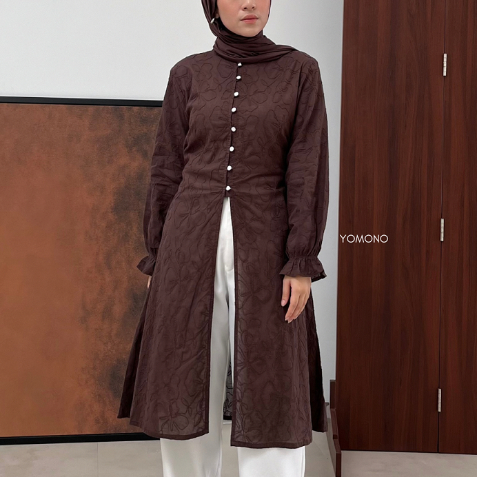 PEONY TUNIK / TUNIK BORDIR / TUNIK KATUN