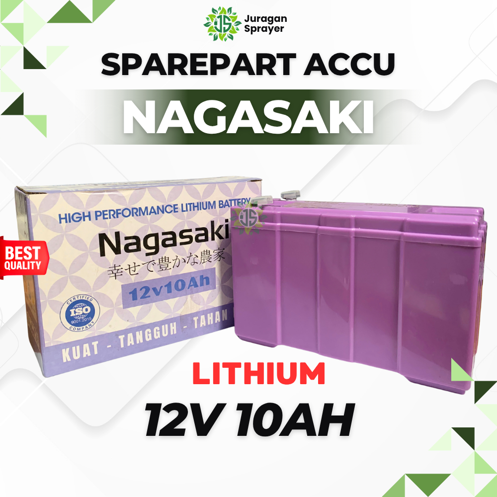 AKI SPRAYER ELEKTRIK NAGASAKI LITHIUM 12V 10H | ACCU ORIGINAL SPAREPART