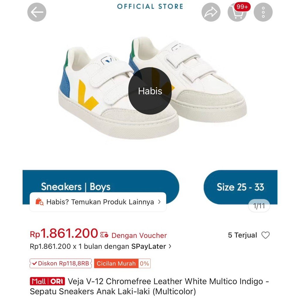 preloved veja kids like new