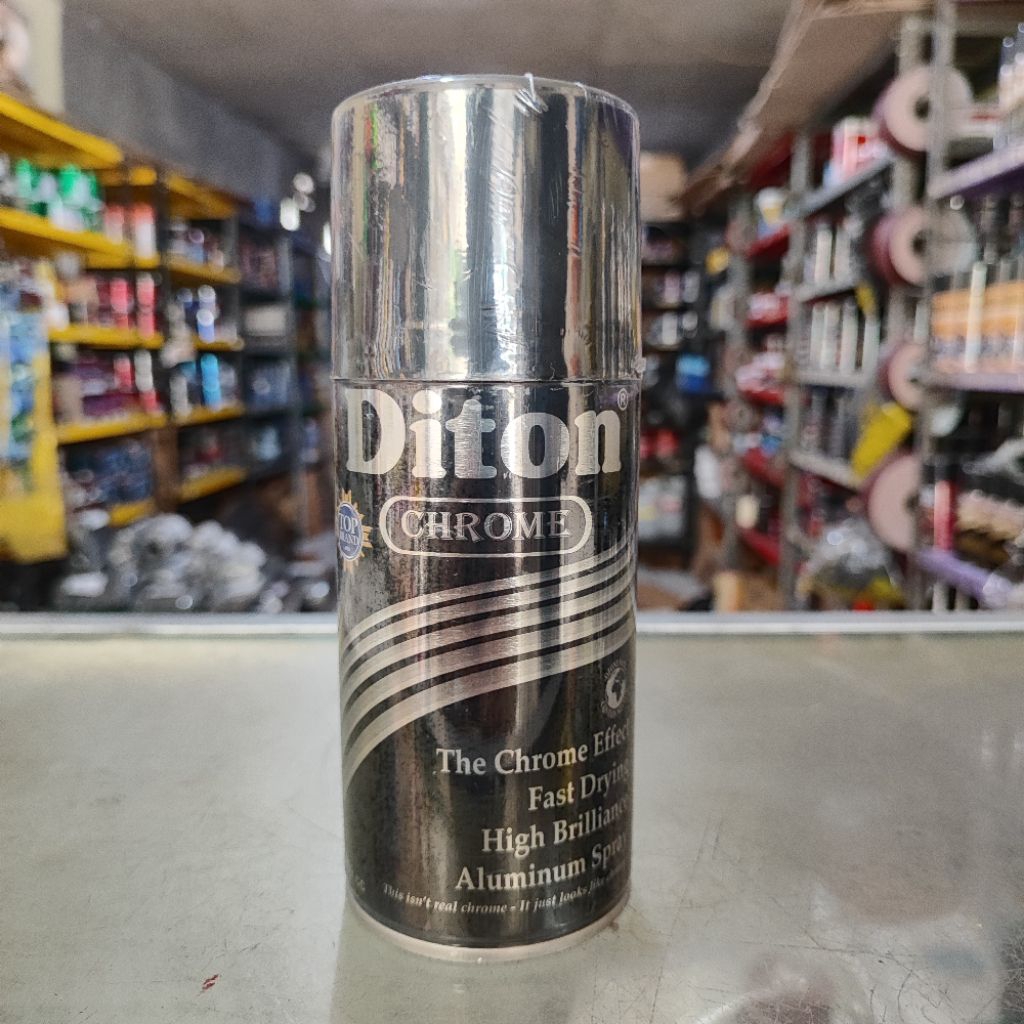 Diton Chrome Silver 300ml - Cat semprot warna silver chrome