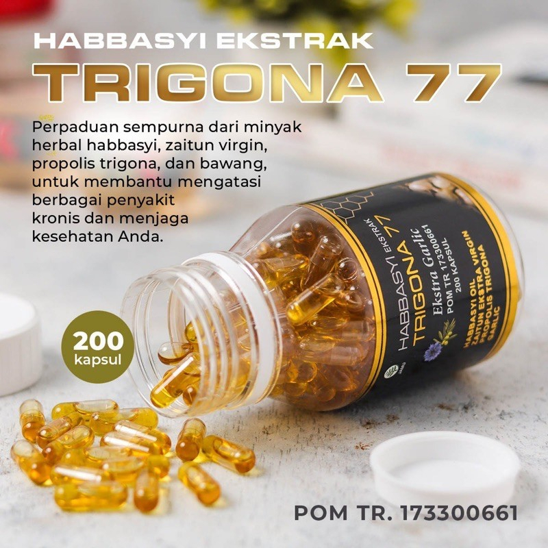 HABBASYI EXTRA TRIGONA 77 isi 200 KAPSUL