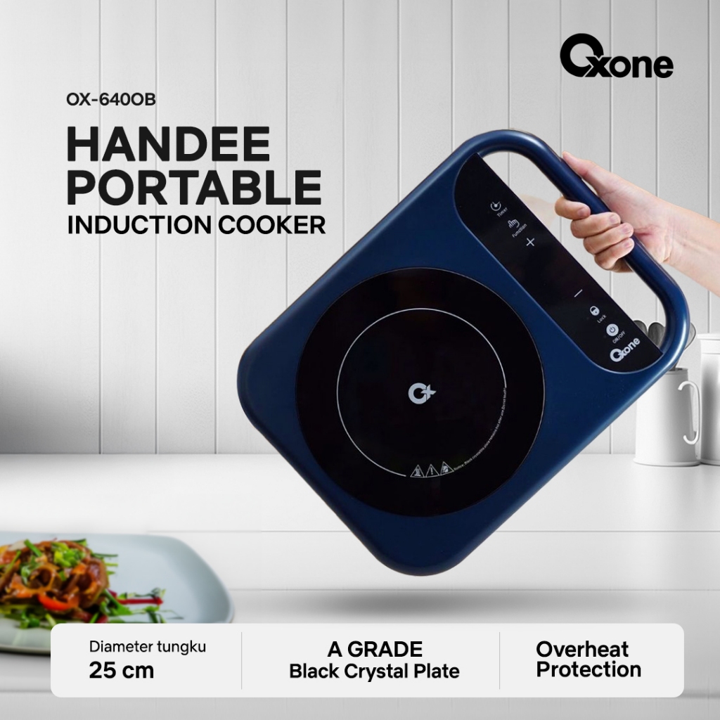Oxone OX640OB Handee Kompor Listrik Portable 1 Tungku Design Elegant