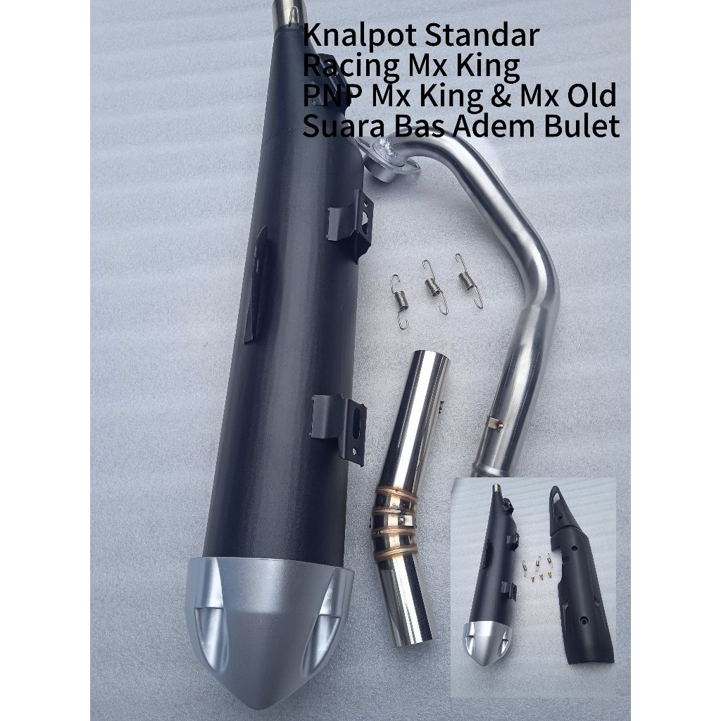 Knalpot Standar Racing Tsukigii Mx King Bobok bas Adem PNP Mx Old dan Mx King, Stenlis Semi