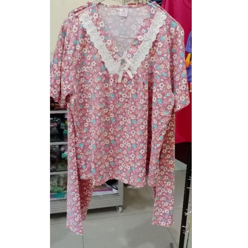 setelan daster wanita/setelan daster bunga/daster renda bunga/cp bunga/cp renda/cp dewasa/CP renda d