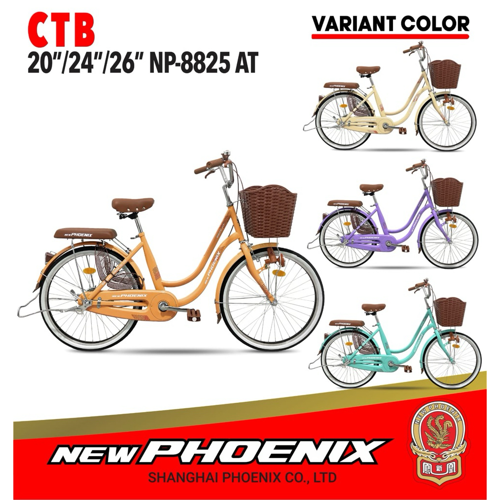 CTB NEW PHOENIX NP-8825AT NEW SEPEDA GOES KERANJANG TERBARU DARI PHOENIX NP8825 AT