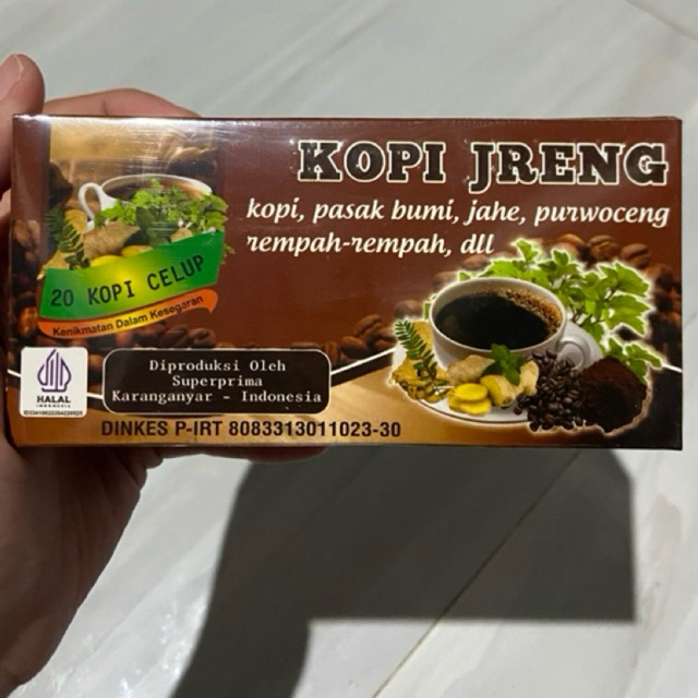 Kopi Jreng Asli Original Isi 20 Kantong Celup
