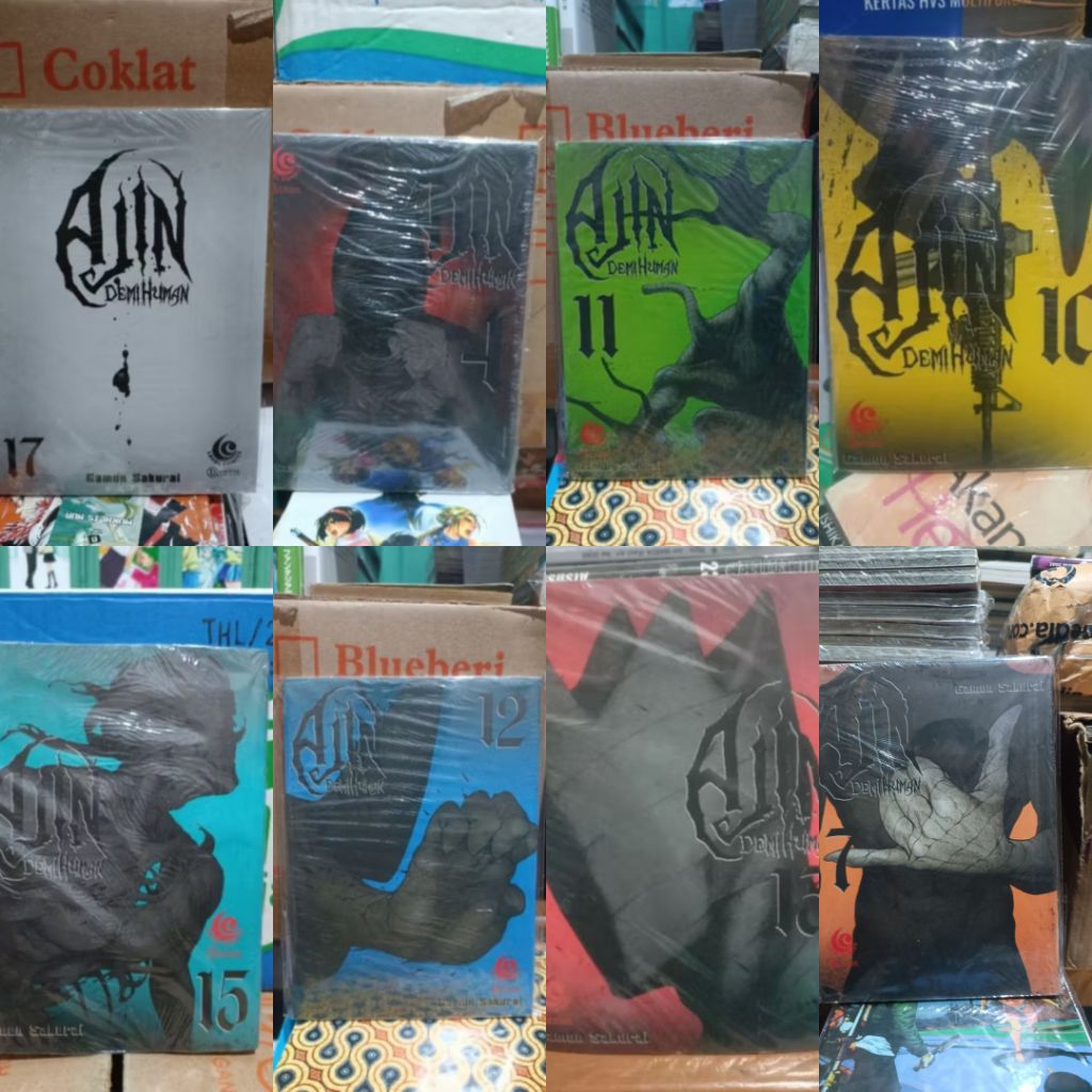 Komik Ajin ready banyak vol / komik Ajin 4,7,10,11,12,13,14,15,16,17 segel cabutan / komik Ajin demi