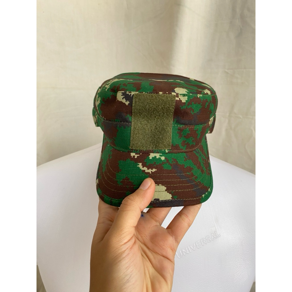 Patrol Cap Topi Pet Komando Army Loreng Digital NKRI Jatah Pembagian TNI Rider Ukuran 60 XL-XXL