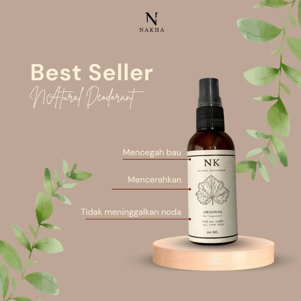 [BPOM] NK Natural Deodorant Spray - Anti Perspiran Bau Ketiak