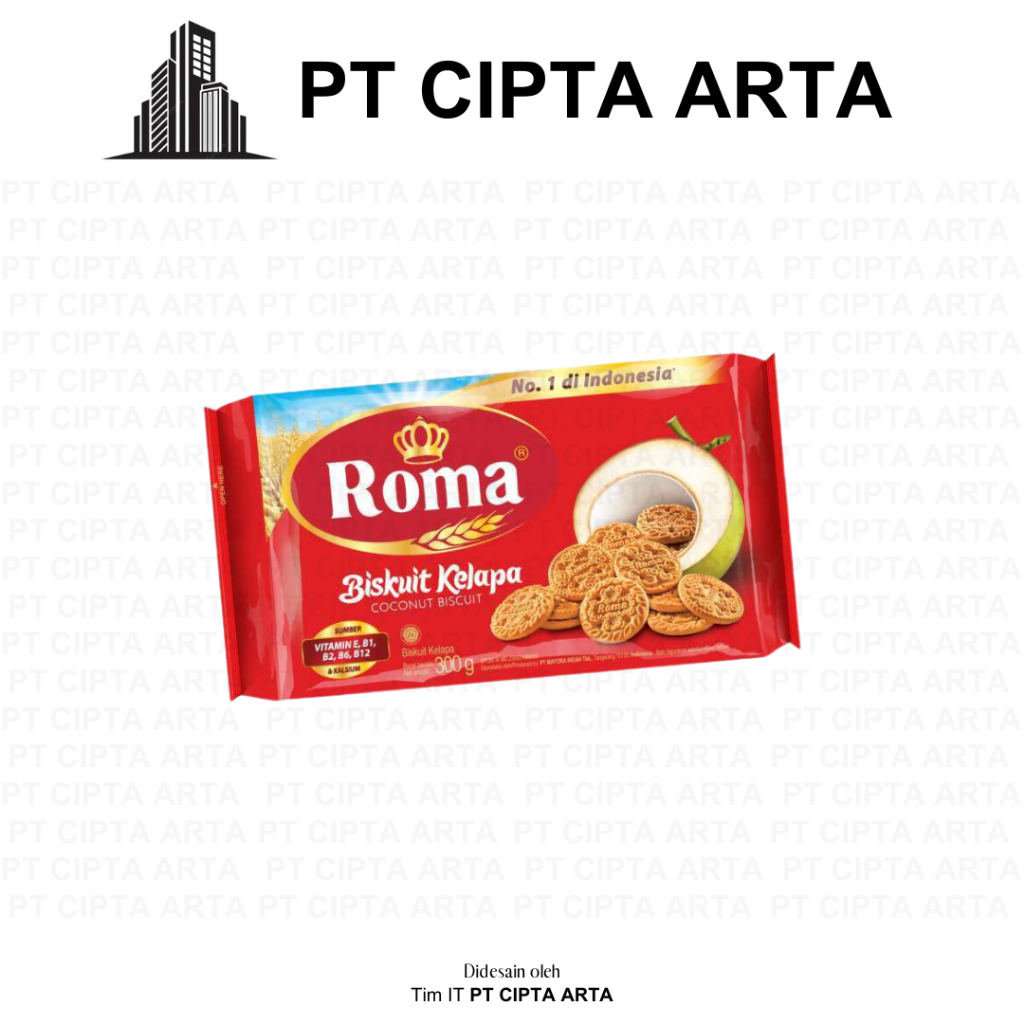 Biskuit Roma Kelapa Gurih 300g [Grosir]