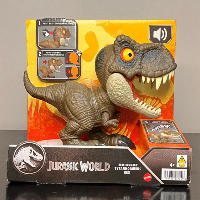 Jurassic World T-Rex Roar Command Talking Dinosaur Tyrannosaurus Rex - Mattel