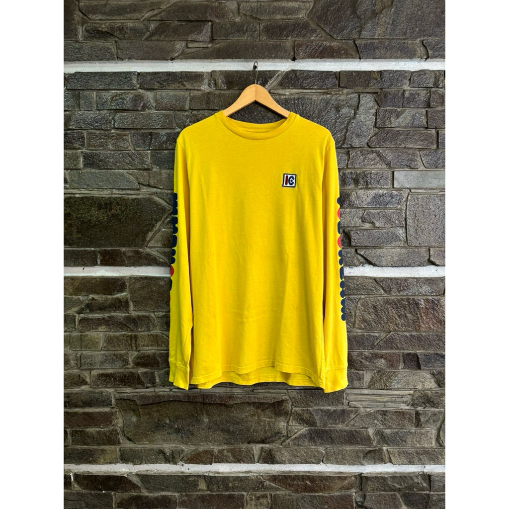 Ice Cream • Nigo x Pharell Williams Text Sleeve Tee / Kaos / Tshirt Billionaire Boys Club Long Sleev