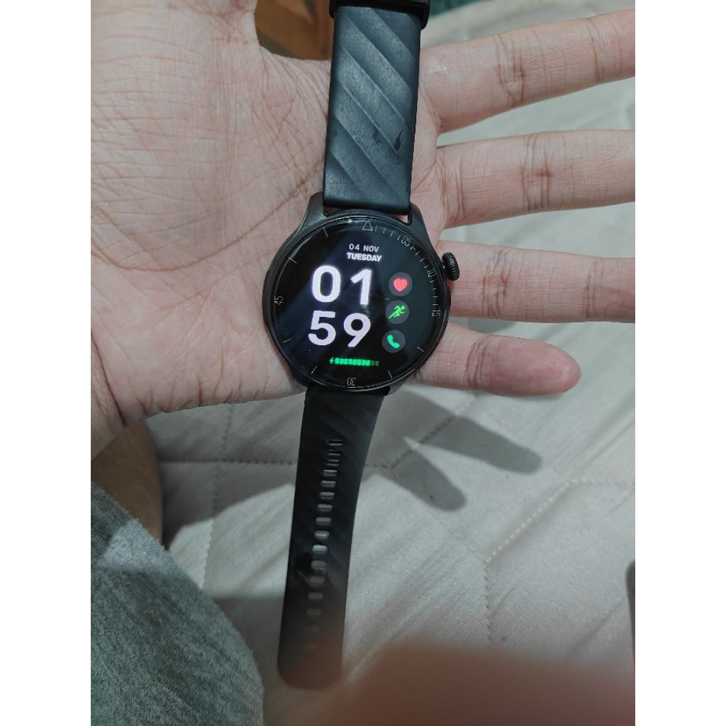 Citijungle Smartwatch GPS SE 1.43 Amoled 3Atm tahan air kompas tekanan (second)+adaptor MOi model F0