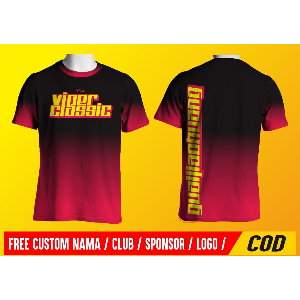KAOS JERSEY PINGPONG VIPER CLASSIC GRADASI #TENIS MEJA