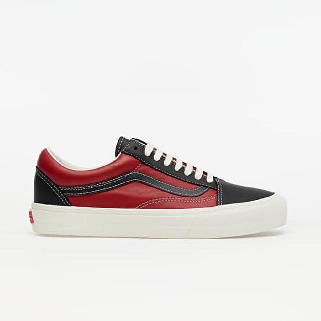 Vans Vault OG Old Skool VLT LX Leather Black Chilli Pepper