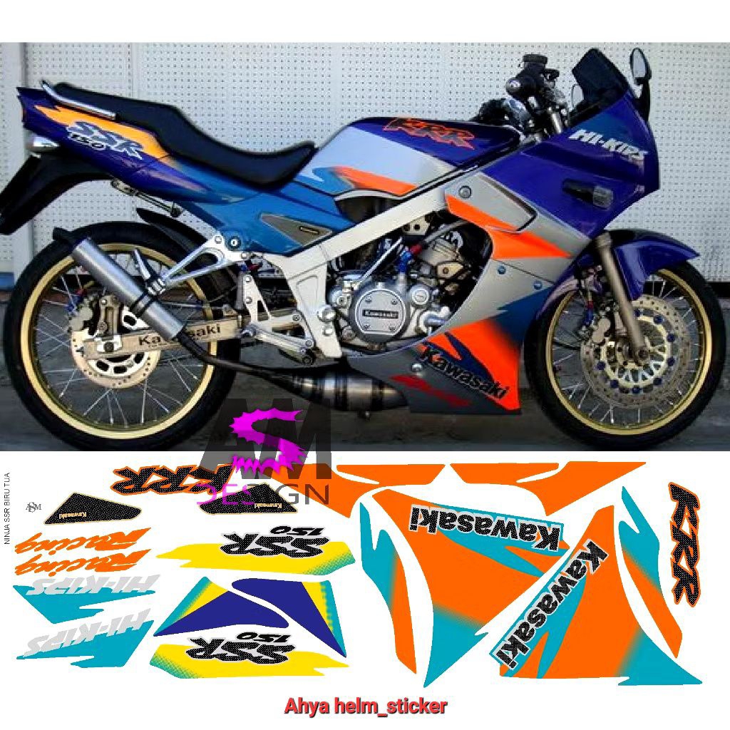 Sticker striping motor KAWASAKI NINJA SSR THAILAND 1997