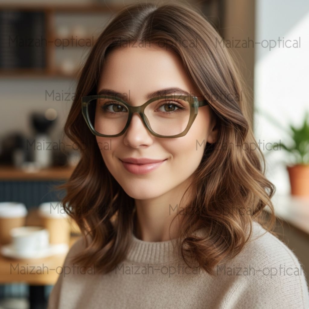 Kacamata photocromic cat eye wanita kode 5209 free lensa minus | Kacamata kekinian | kacamata fhasio